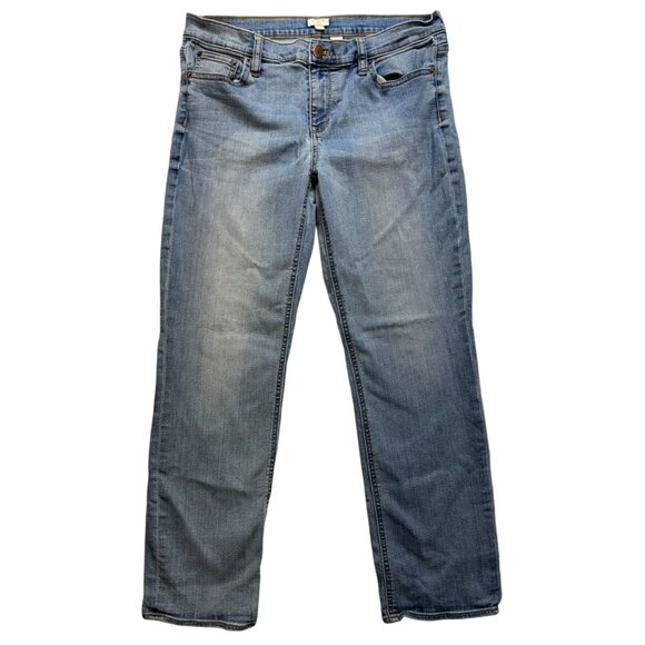 J.Crew Womens Stretch Denim Jeans Size 30/29 Light Wash Cotton Blend - Picture 1 of 12